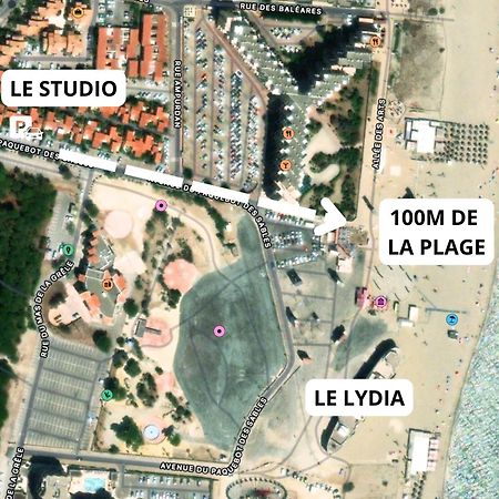 Appartement A 100M De La Plage - Terrasse & Parking Prive Le Barcares Ngoại thất bức ảnh